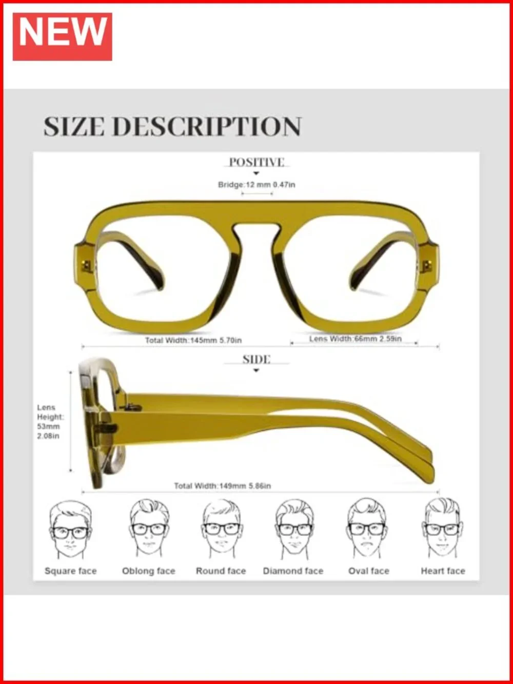 Blue Light Blocking Glasses Square Flat Top Computer Eyeglasses Anti Eyestrain